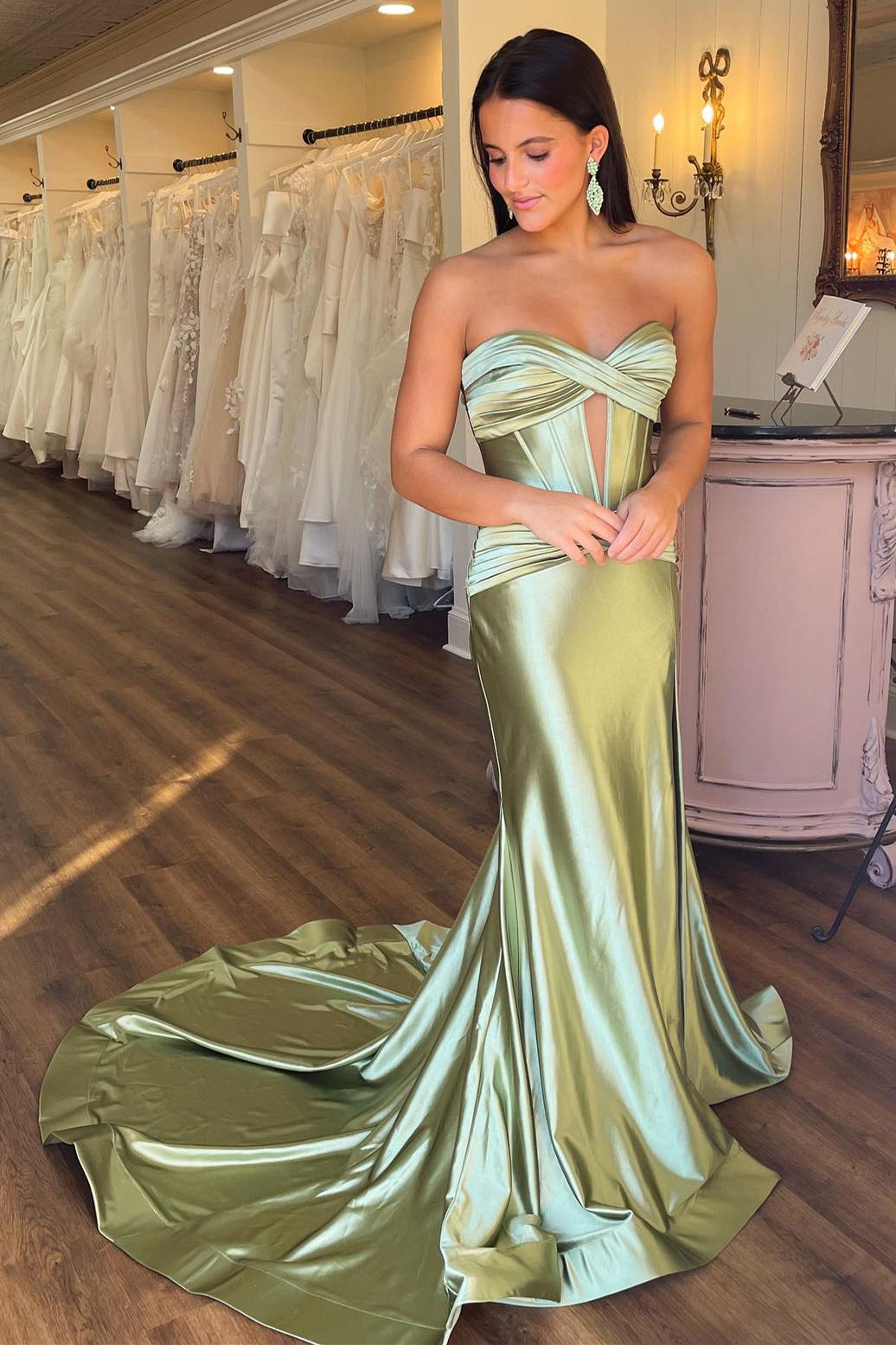 Brylee| Sweetheart Satin Mermaid Long Prom Dress - Prom Dress - DINIBLO 