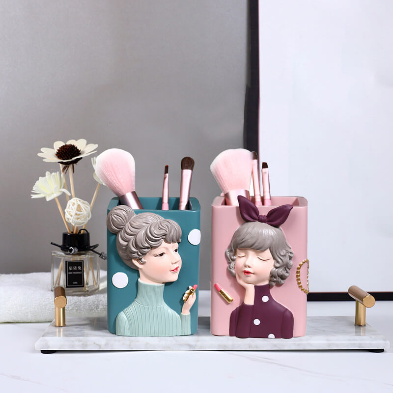 Fashionable Girl Resin Storage - Storage - DINIBLO 