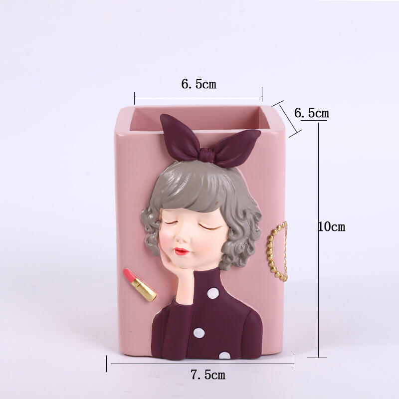 Fashionable Girl Resin Storage - Storage - DINIBLO 