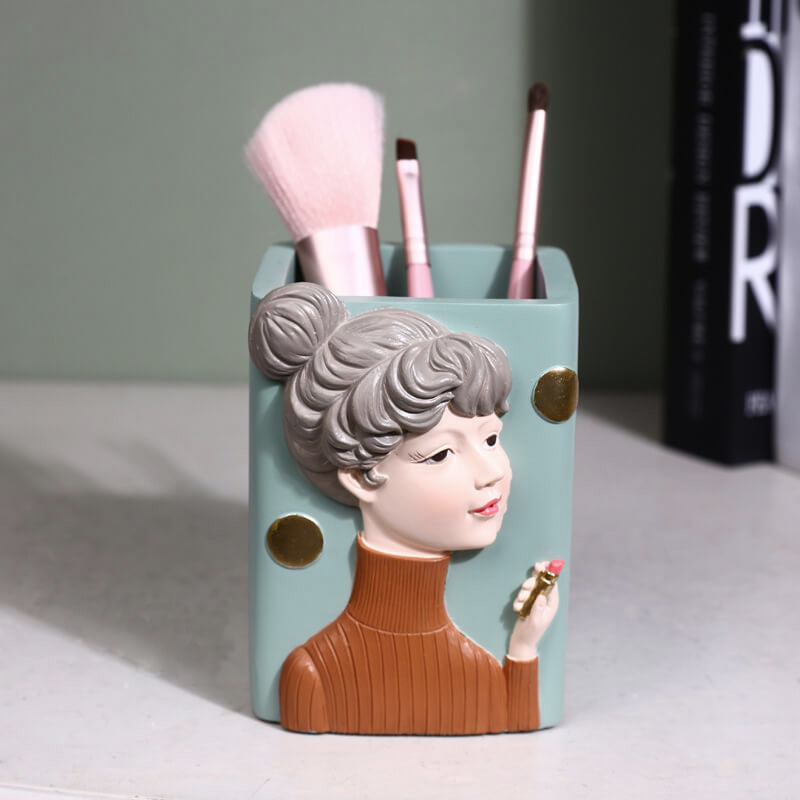 Fashionable Girl Resin Storage - Storage - DINIBLO 