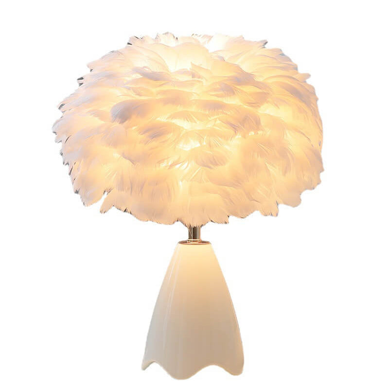 Feather Glass Table Lamp - Table Lamp - DINIBLO 