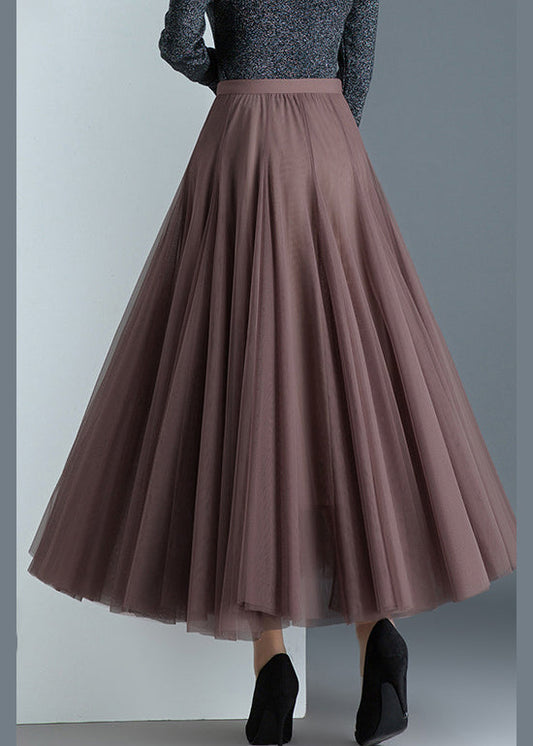 Fine elegant Pleated Casual Fall Winter Tulle Skirts - Skirts - DINIBLO 