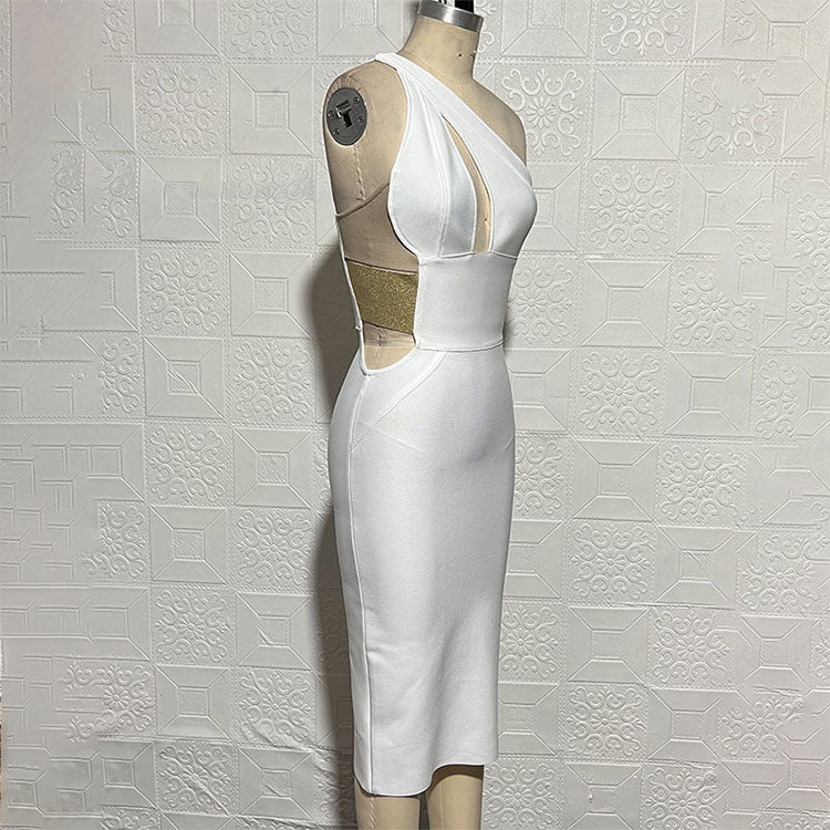 White Bandage Dress - Dresses - DINIBLO 