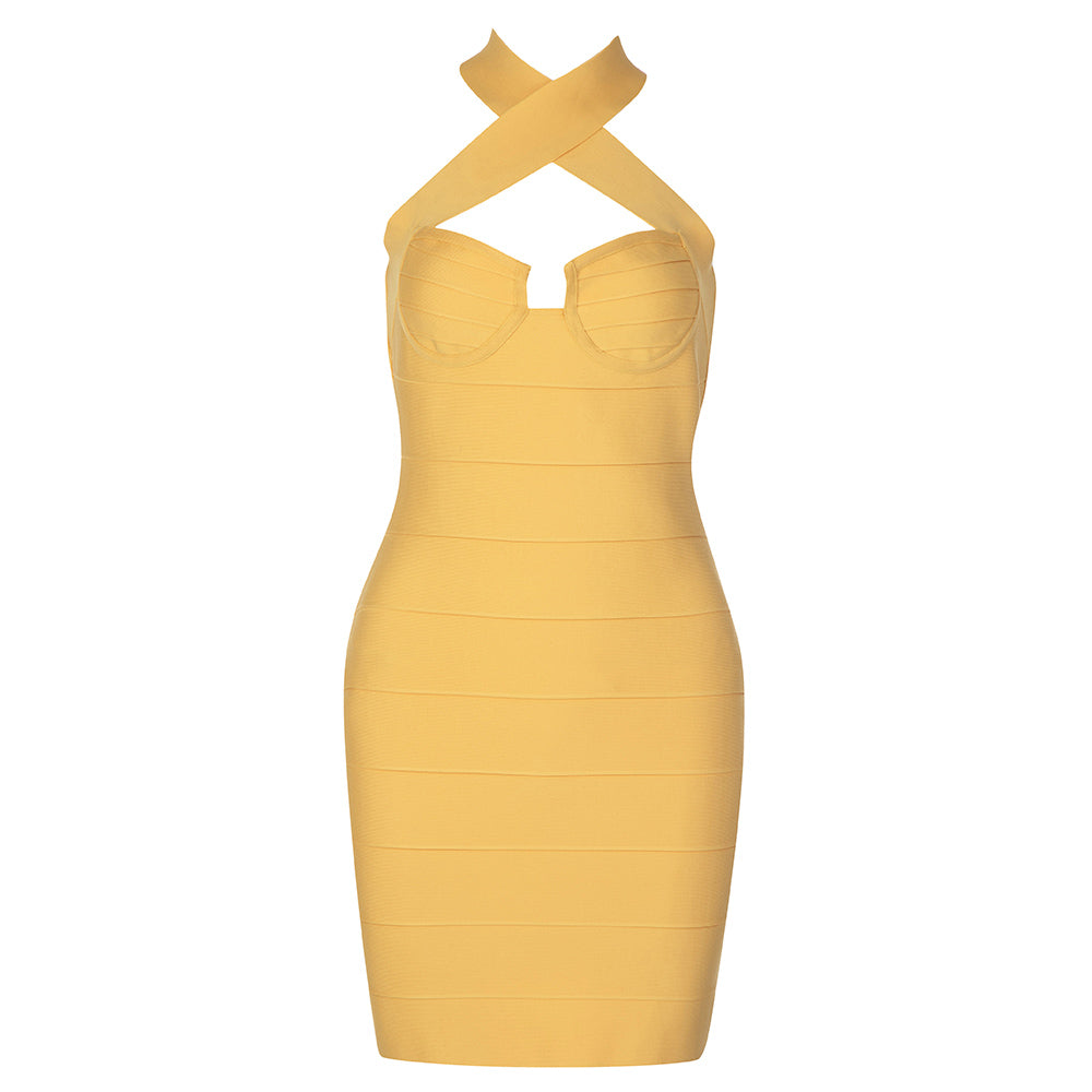 Backless Bodycon Mini Dress - Dresses - DINIBLO 