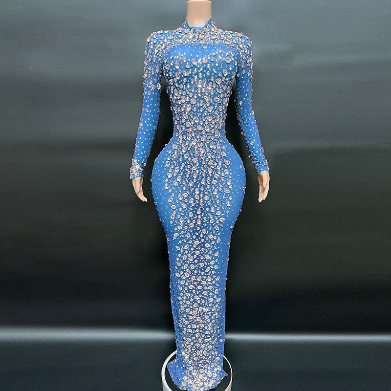 Handmade Luxury Diamond Evening Dress - Dresses - DINIBLO 