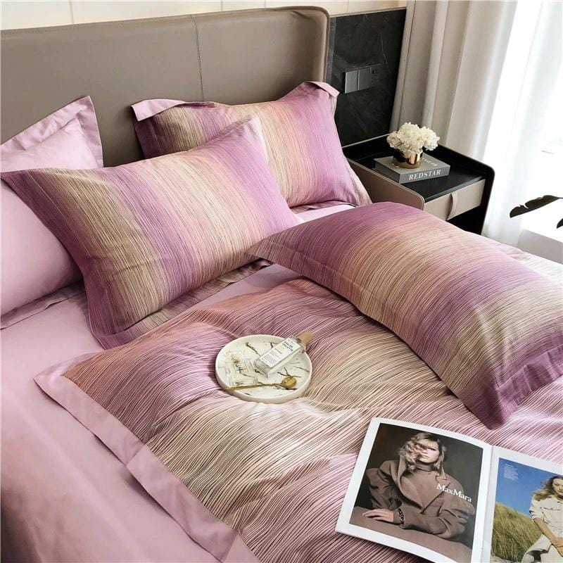 Peach Duvet Cover Set - Bed - DINIBLO 