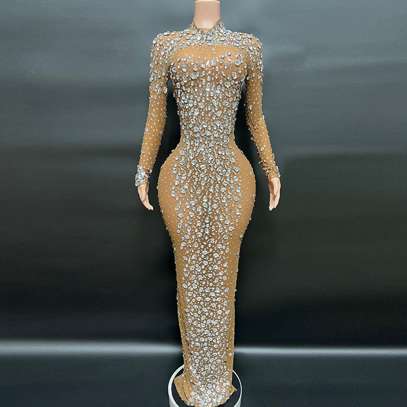 Handmade Luxury Diamond Evening Dress - Dresses - DINIBLO 