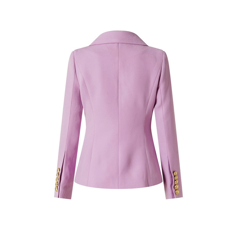 Double-breasted Lavender Blazer -  - DINIBLO 