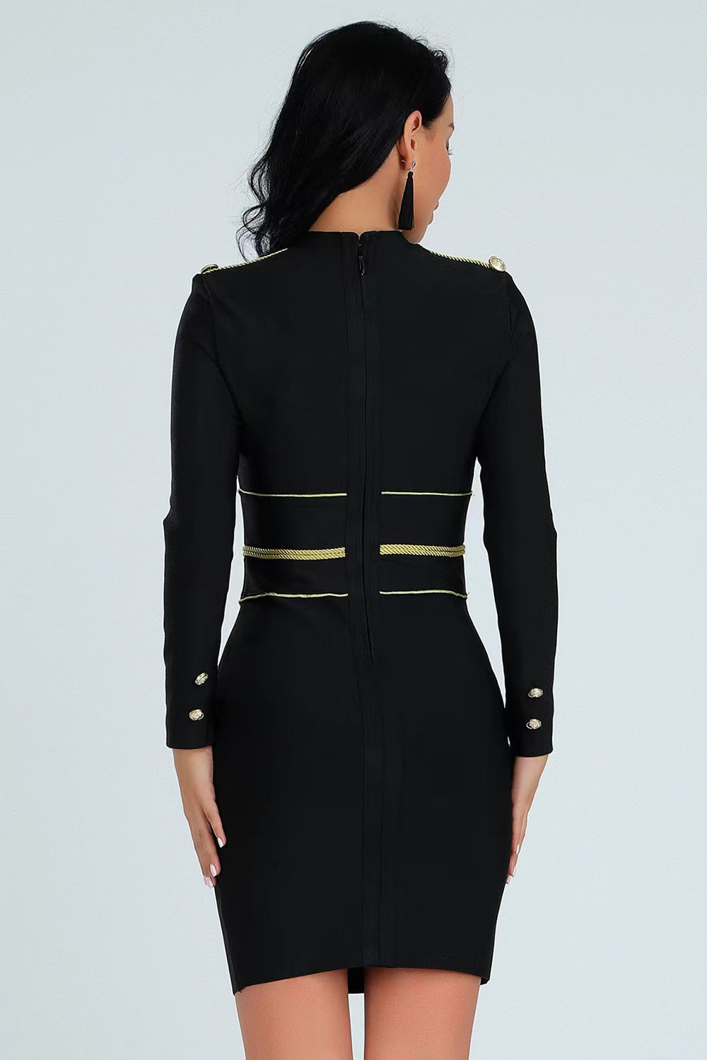 Elegant Formal Long Sleeve Dress - Dresses - DINIBLO 