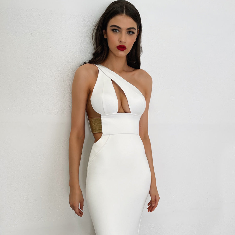 White Bandage Dress - Dresses - DINIBLO 