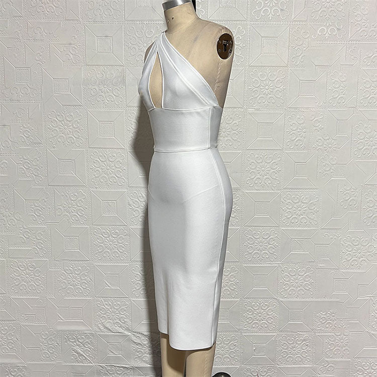 White Bandage Dress - Dresses - DINIBLO 