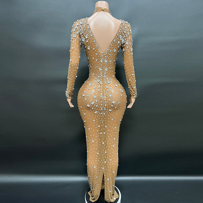 Handmade Luxury Diamond Evening Dress - Dresses - DINIBLO 