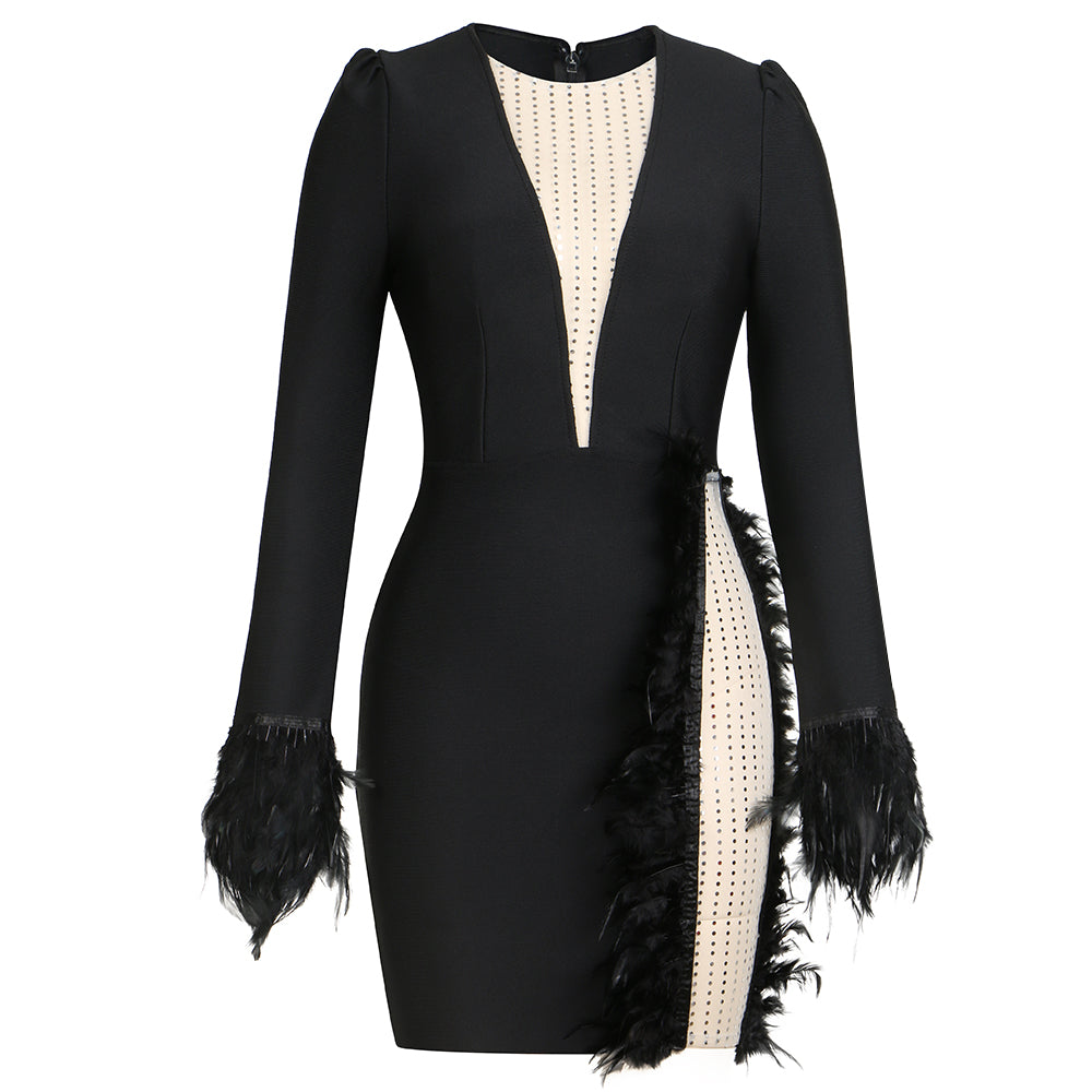 Long Sleeve Evening Dress - Dresses - DINIBLO 