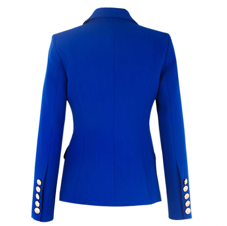 Double-breasted Blue Blazer -  - DINIBLO 