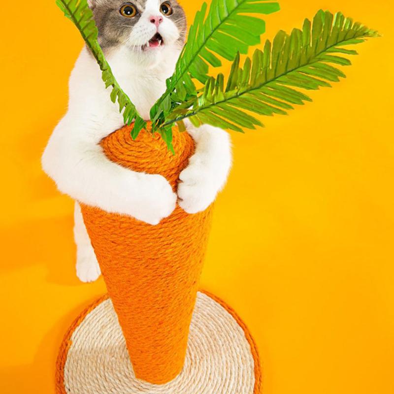 Sisal Carrot Cat Scratching Post - Cat Toys - DINIBLO 