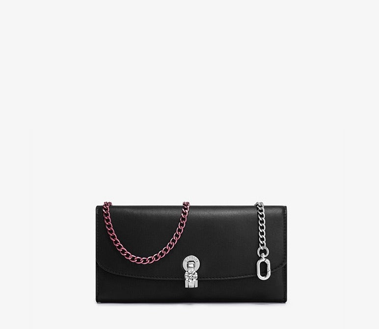 Crystal Lock Chain Women's Clutch Bag - Handbags - DINIBLO 