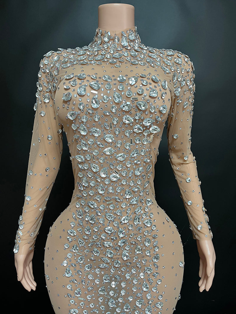 Handmade Luxury Diamond Evening Dress - Dresses - DINIBLO 