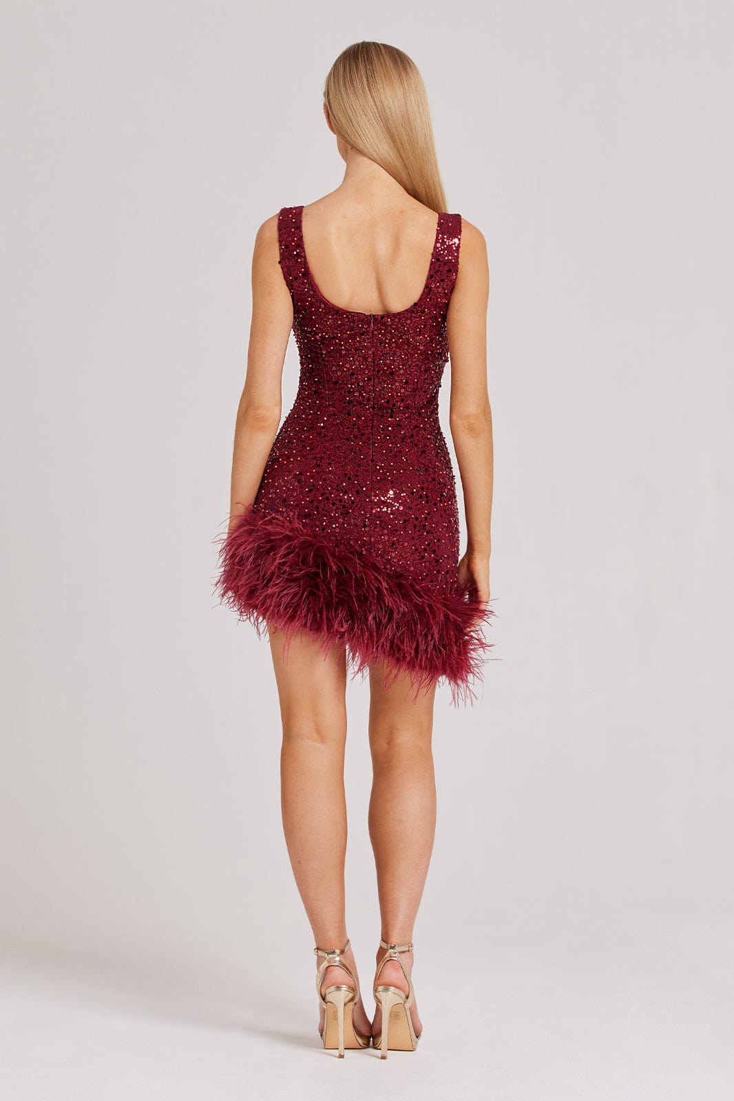 Chic Feather Sequin Mini Dresses - Dresses - DINIBLO 