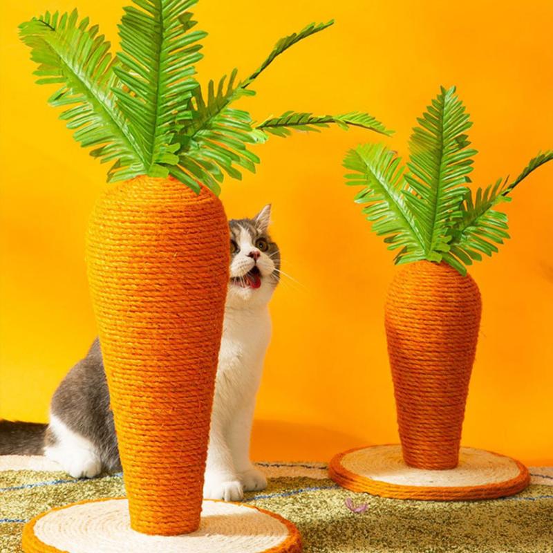 Sisal Carrot Cat Scratching Post - Cat Toys - DINIBLO 