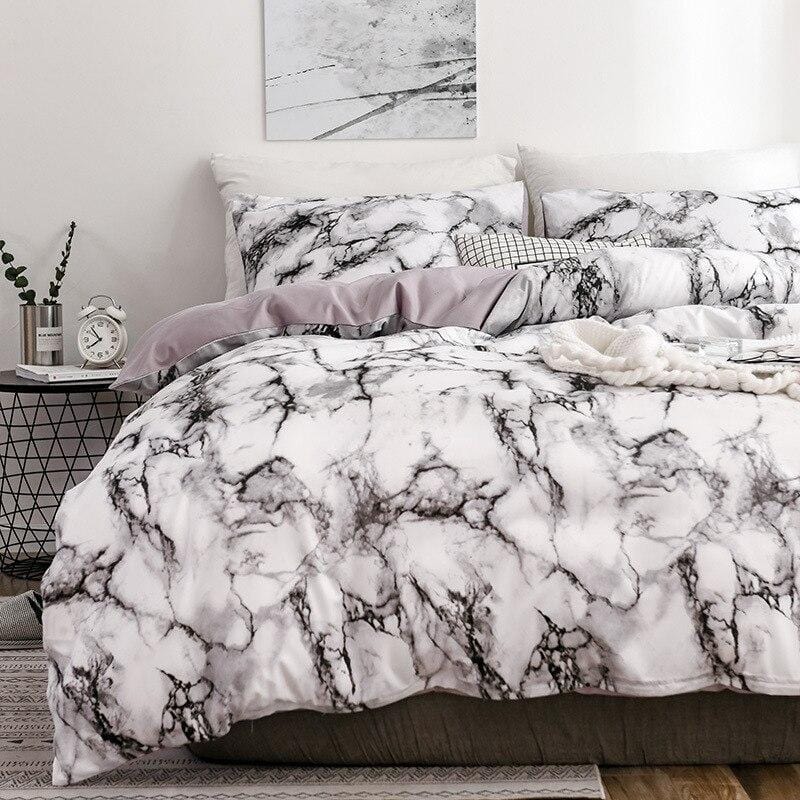 Marble Duvet Cover Set - Bed - DINIBLO 