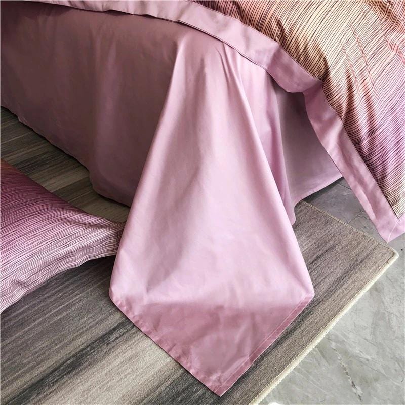 Peach Duvet Cover Set - Bed - DINIBLO 