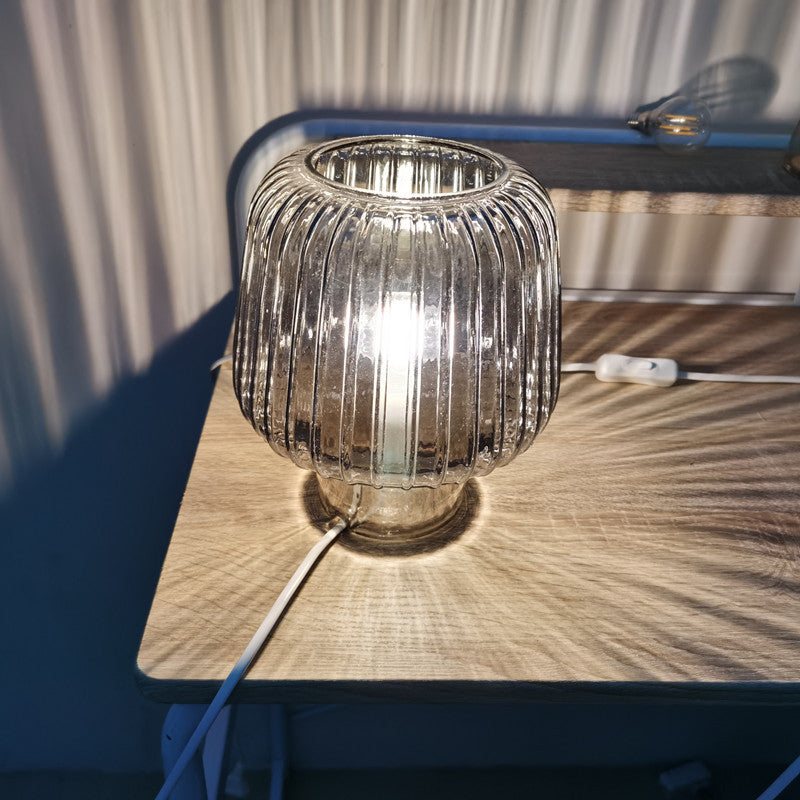 Hammered Glass Table Lamp - Table Lamp - DINIBLO 