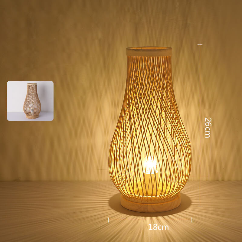 Handmade Bamboo Table Lamp - Table Lamp - DINIBLO 