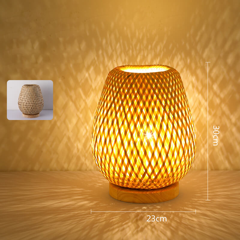 Handmade Bamboo Table Lamp - Table Lamp - DINIBLO 