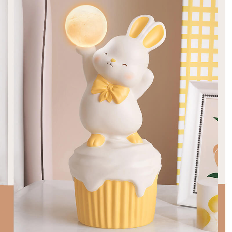 Happy Rabbit Resin Table Lamp - Table Lamp - DINIBLO 