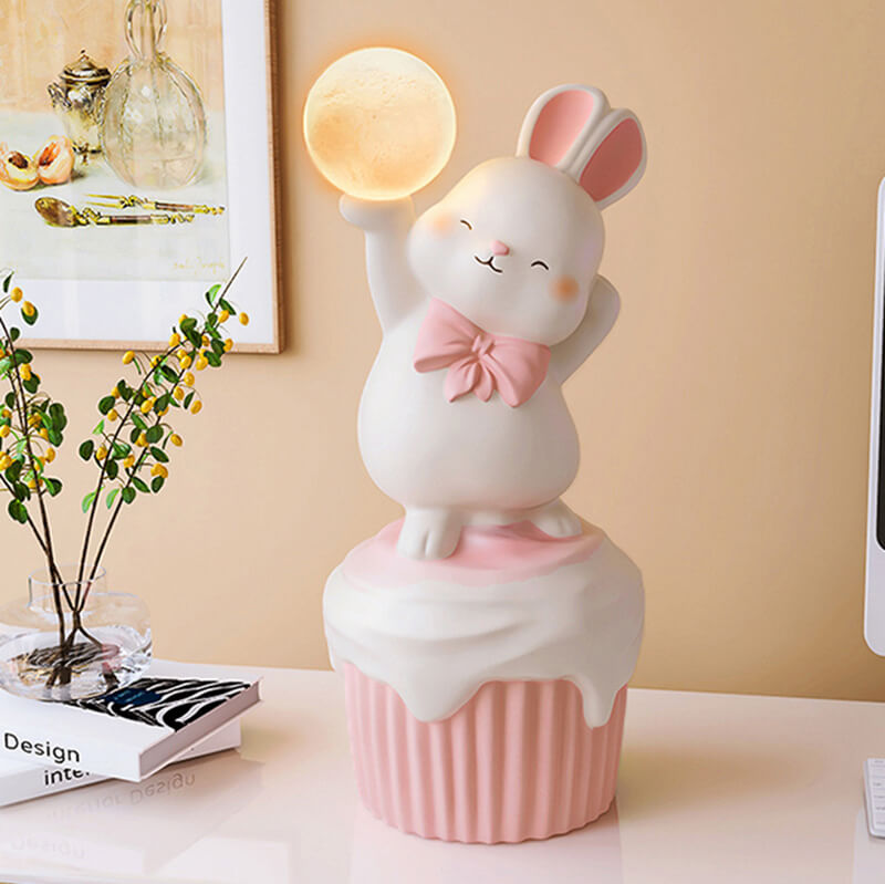 Happy Rabbit Resin Table Lamp - Table Lamp - DINIBLO 