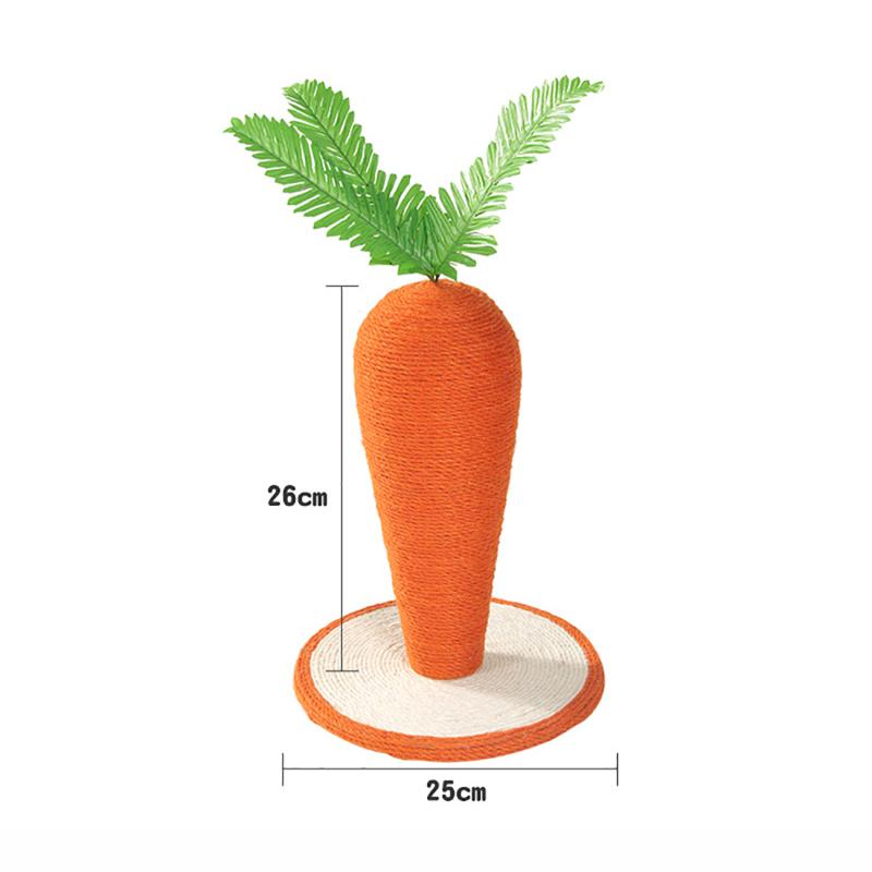 Sisal Carrot Cat Scratching Post - Cat Toys - DINIBLO 