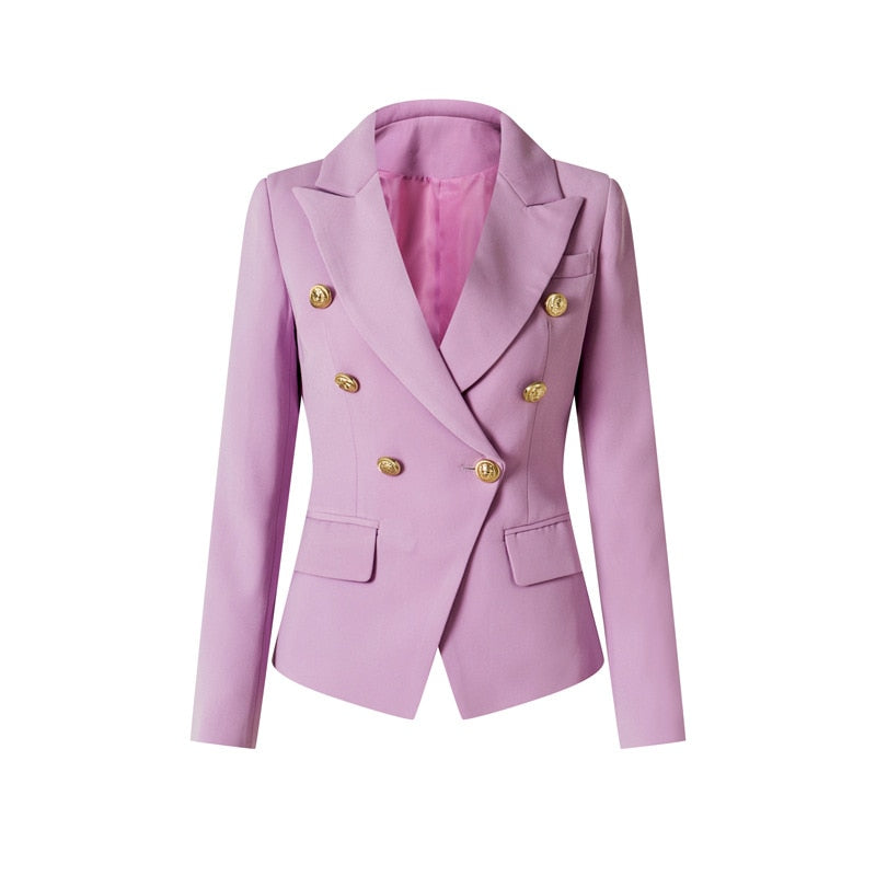 Double-breasted Lavender Blazer -  - DINIBLO 