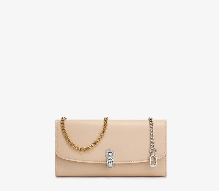 Crystal Lock Chain Women's Clutch Bag - Handbags - DINIBLO 