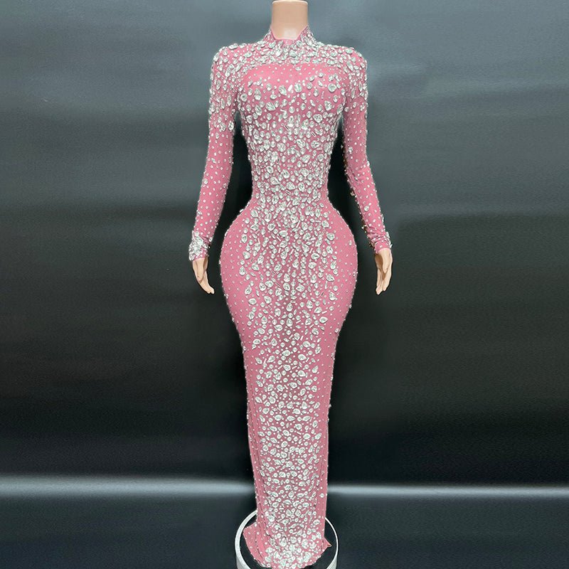 Handmade Luxury Diamond Evening Dress - Dresses - DINIBLO 