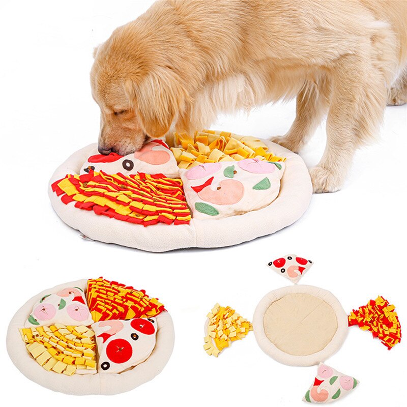 Pizza Dog Snuffle Mat - Pet Bowls, Feeders & Waterers - DINIBLO 