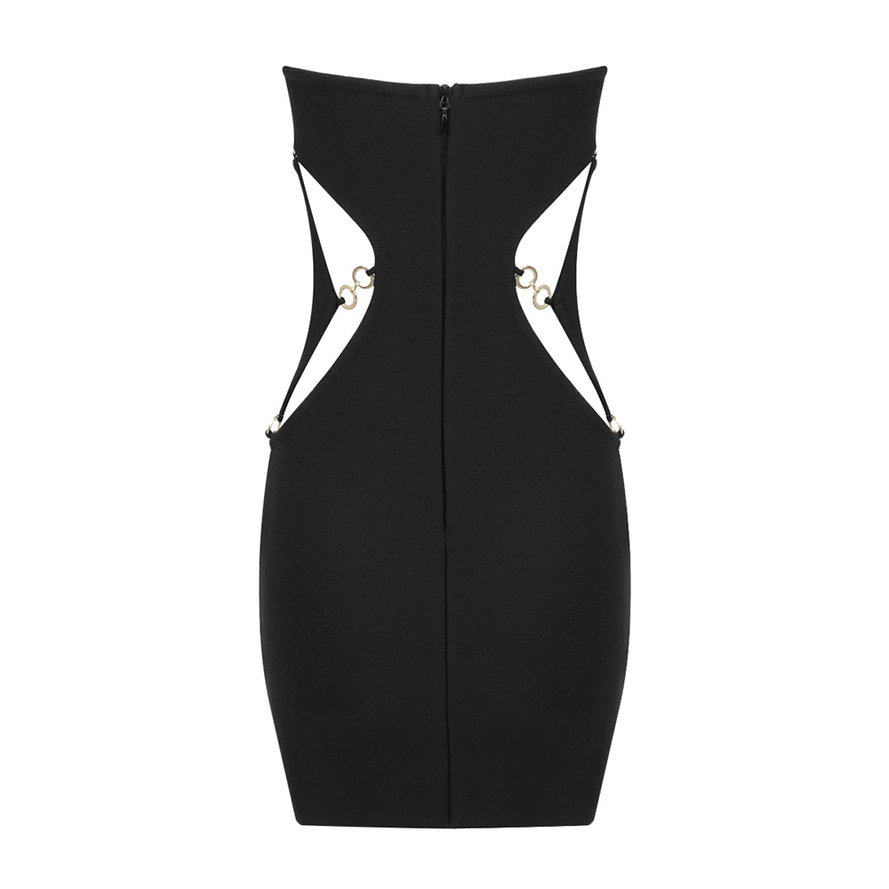 Chic Sleeveless Cut-Out Bandage Mini Dress - Dresses - DINIBLO 