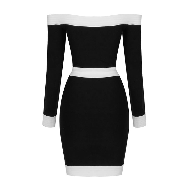 Off Shoulder Bandage Mini Dress - Dresses - DINIBLO 