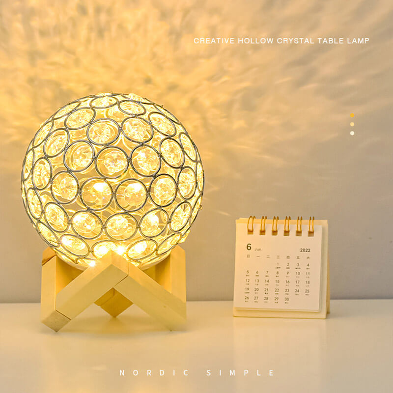 Hollow Crystal Desk Lamp - LAMP - DINIBLO 