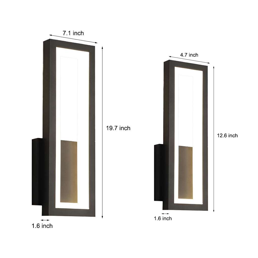 Rectangular LED Modern Wall Lamp Wall Sconce Lighting Wall Light Fixture - Wall Light Fixtures - DINIBLO 