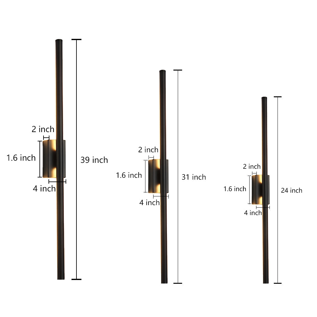 Electroplated Metal Strip LED Modern Wall Sconce Lighting Wall Lamp - Lighting > Wall Lights > LED Wall Lights - DINIBLO 