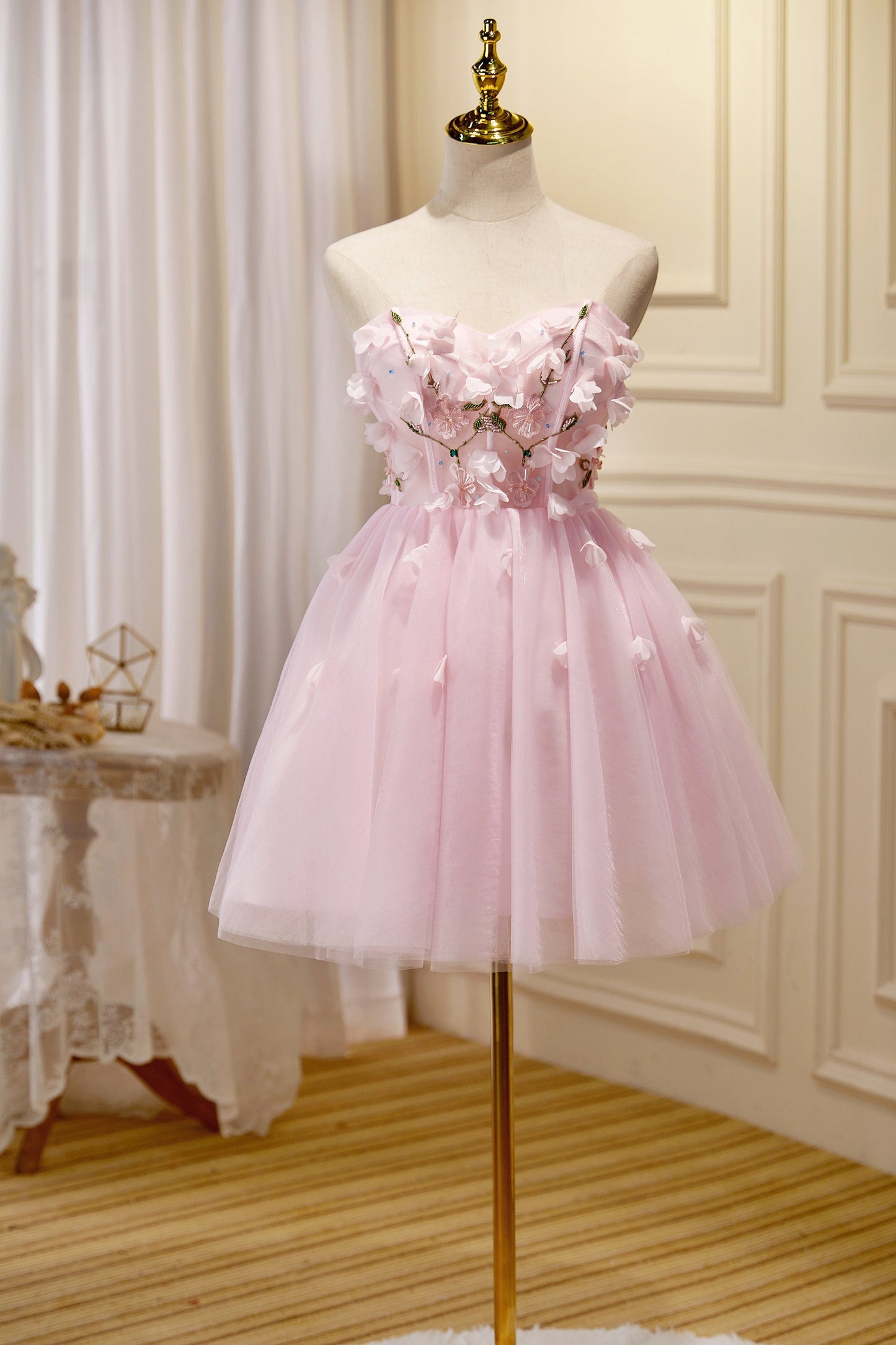 Wisteria |A-line Tulle Short Homecoming Dress - Homecoming Dress - DINIBLO 