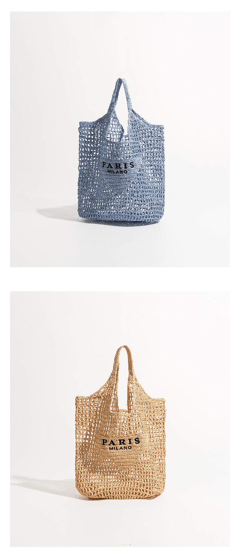 Luxury Raffia Handmade Woven Tote Handbag - Handbags - DINIBLO 