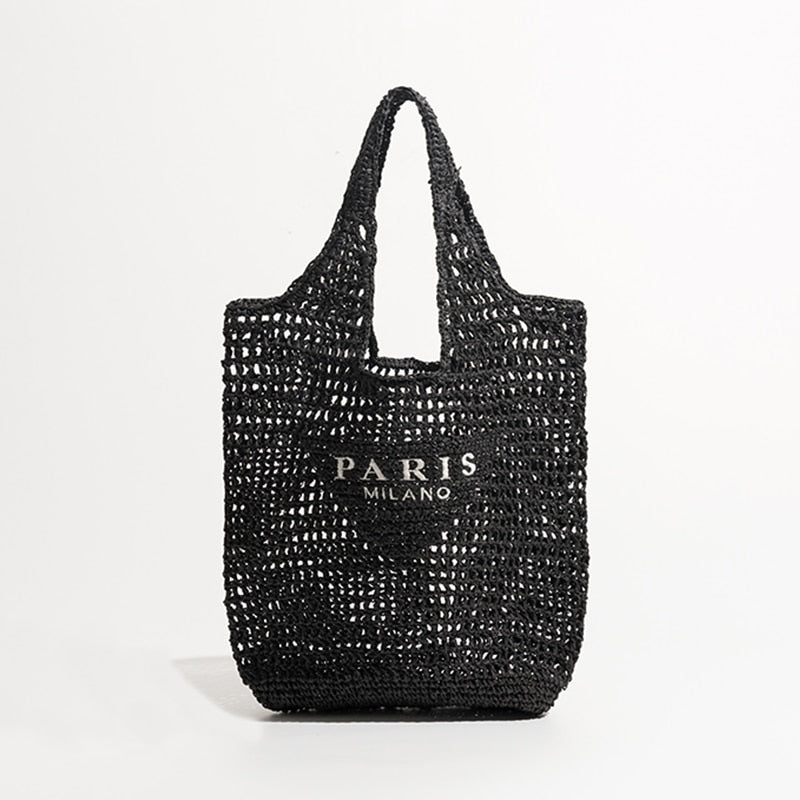 Luxury Raffia Handmade Woven Tote Handbag - Handbags - DINIBLO 