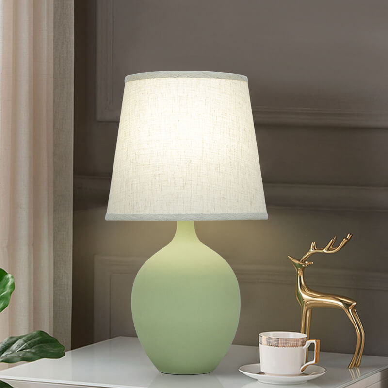 Macaron Simple Ceramic Desk Lamp - Table Lamp - DINIBLO 