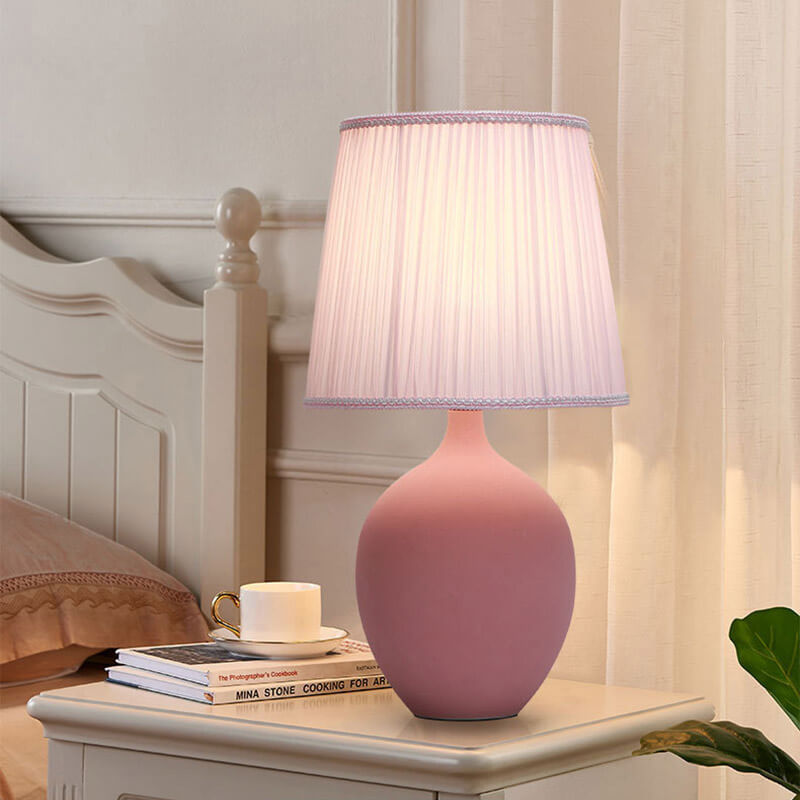 Macaron Simple Ceramic Desk Lamp - Table Lamp - DINIBLO 