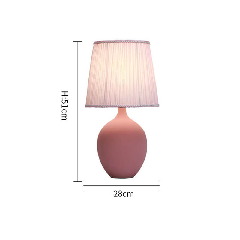 Macaron Simple Ceramic Desk Lamp - Table Lamp - DINIBLO 