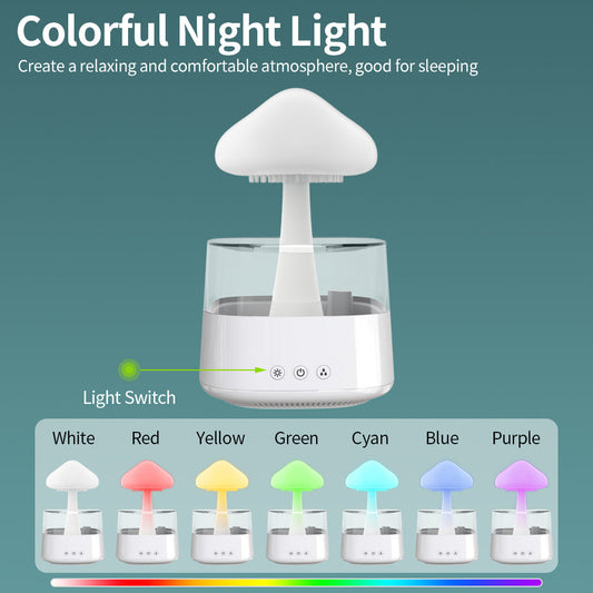 Mushroom Rain Air Humidifier Electric Aroma Diffuser - Humidifiers - DINIBLO 