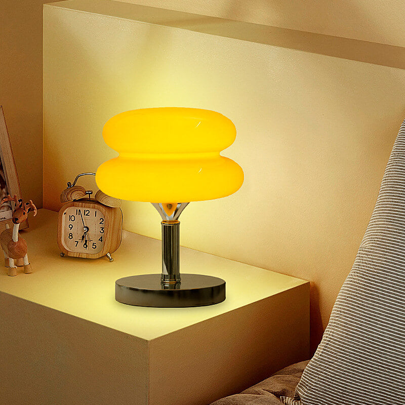 New Egg Tart Glass Desk Lamp - LAMP - DINIBLO 