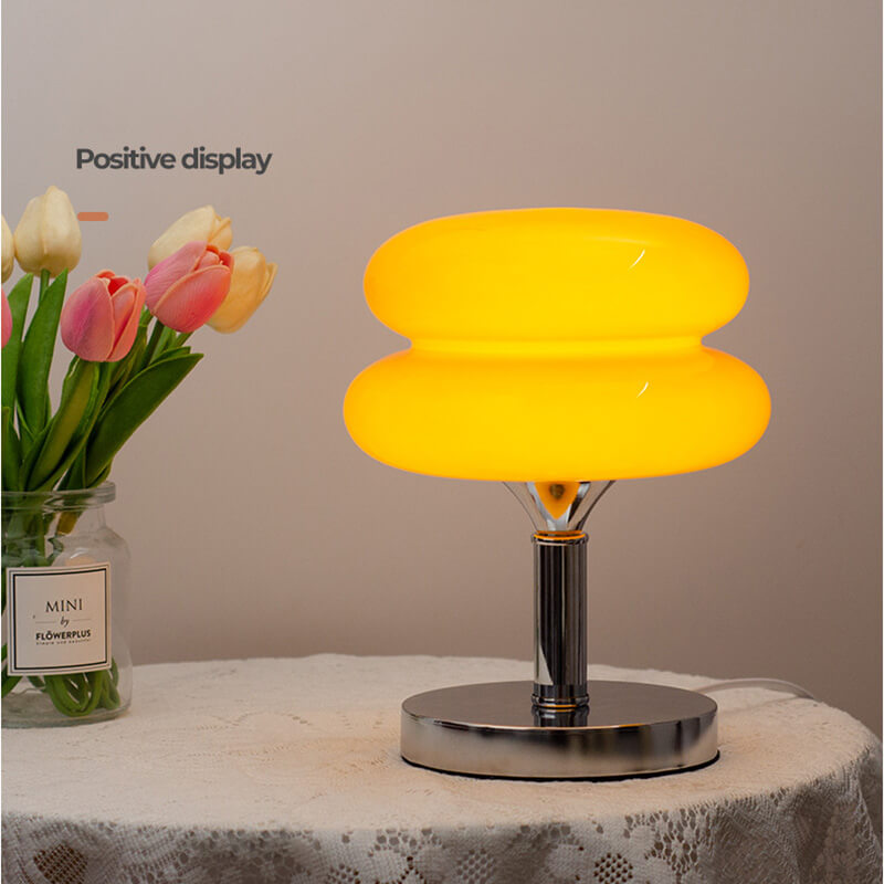 New Egg Tart Glass Desk Lamp - LAMP - DINIBLO 