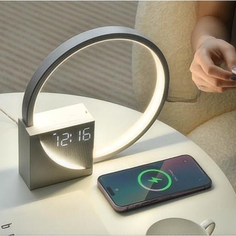 Wireless Charging Alarm Clock Touch Lamp Night Light - Desk Lamps - DINIBLO 